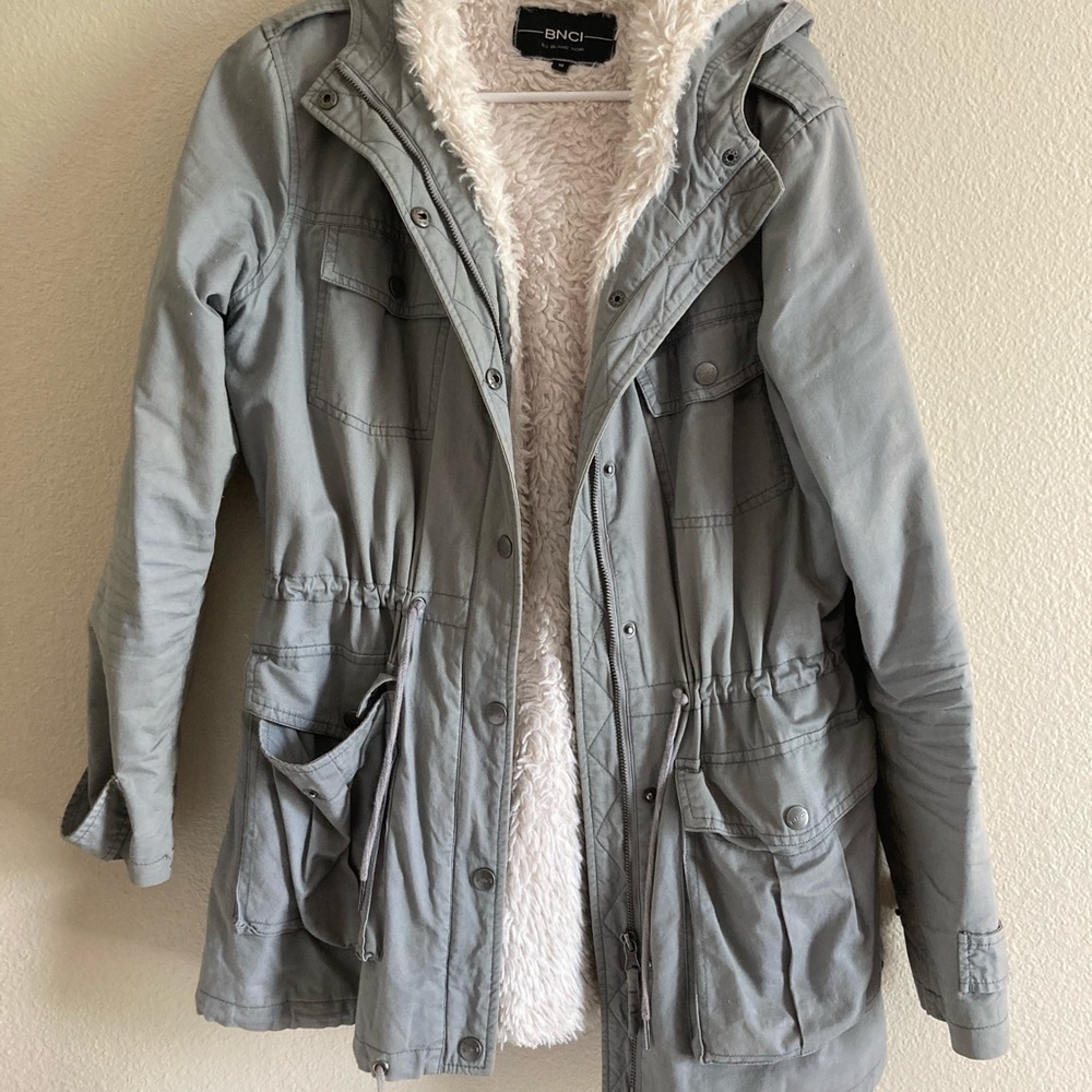 BNCI by Blanc Noir Fuax Fur lined Coat